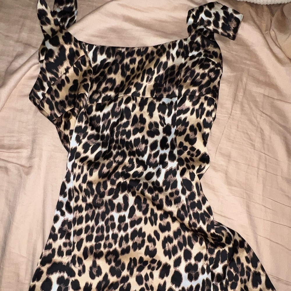 Urban Outfitters Leopard Print Satin Slip